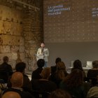 Imatge de l'alcalde Viñuales durant la presentació del pla de gestió.