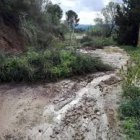 Imatge de l’estat del camí del Canar, on s’aplicaran millores amb un nou traçat.