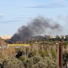 Imatge del fum provocat per l'incendi