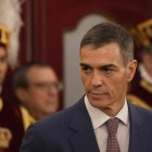 El president del govern espanyol, Pedro Sánchez, durant la celebració del dia de la Constitució a Madrid.