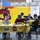 Un dels participants del Campionat d’Espanya durant la final de la categoria Megaminx, ahir, al Palau d’Esports.