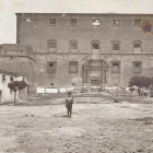 Imatge d’arxiu de l’estat del Castell del Icart l’any 1930.