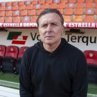 El tècnic del Nàstic, Cristóbal Parralo, a la gespa del Nou Estadi Costa Daurada.