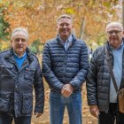 (En ordre) Enric Reverté (propietari de Caves Reverté), Mario Muñóz (gerent de Mircroalgae) i Carles Samper (representant de Gremi de Pagesos.