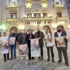 Representants de les diligències i el consistori durant la presentació.