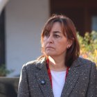 La consellera d'Habitatge, Sílvia Paneque, durant una roda de premsa