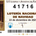 Imatge del número premiat que ha caigut a Tarragona.