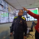 Sala de control de la comissaria de la Guàrdia Urbana de Reus.