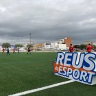 Fotografia d'arxiu de la inauguració del camp de futbol annex a l'Estadi Municipal.