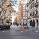 Des d'ahir, s'ha tallat el trànsit al voltant de la plaça del Pintor Fortuny, i només s'hi pot circular si es ve des del carrer de l'Amargura.