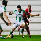 Sergio Camus durant el duel contra el Sanluqueño.