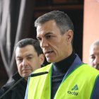 El president Pedro Sánchez a Adamuz
