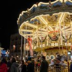 Fotografia dels Cavallets a la plaça de Prim durant la campanya de Nadal de 2025-2026.