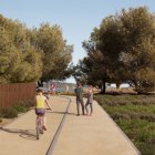 Imatge virtual de l'aspecte del camí de ronda un cop es facin les obres a la Savinosa.