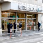 Imatge de l'accés a l'estació de tren de Tarragona aquest dimecres al matí.