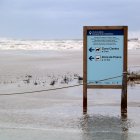 Fortes onades a la platja del Trabucador