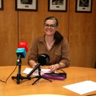 Isabel Morales, a l'inici de la roda de premsa per presentar l'informe anual del servei de mediació de l'entitat