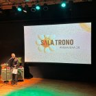 El director de la Sala Trono, Joan Negrié, presentant la temporada de primavera.
