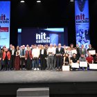 Imatge dels premiats de la Nit de Castells 2026