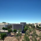 Recreació digital del futur traçat del nou Eix Cívic de Salou.