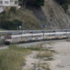 Un tren de l'R1 de Rodalies.