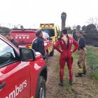 Quan van arribar al canal, l'accidentat ja estava fora de l'aigua.