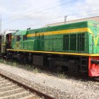 Imatge de la locomotora Yeyé guardada el Museu del Ferrocarril de Móra la Nova
