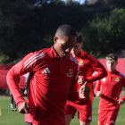 Keyliane durant el seu primer entrenament amb el grup.