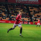 Oriol Subirats durant un partit amb el primer equip.