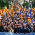 La manifestació convocada per l'ANC i el Consell de la República per denunciar la situació de Rodalies