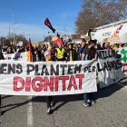 Imatge d'una marxa lenta per l'N-340 a l'entrada de Tarragona.
