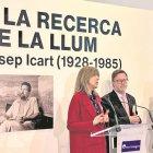 La inauguració de l’exposició va comptar amb Sílvia Icart, filla de l’artista.