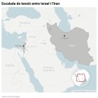 Mapa de la situació d'Israel i l'Iran enmig de l'actual escalada de tensió