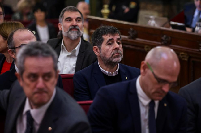 Jordi Sànchez, durante la primera jornada del juicio del 1-O el 12 de febrero del 2019.