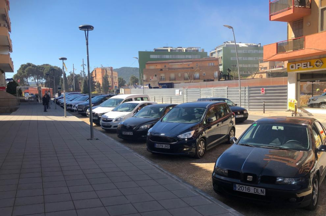 Imatge de les noves places d'aparcament.