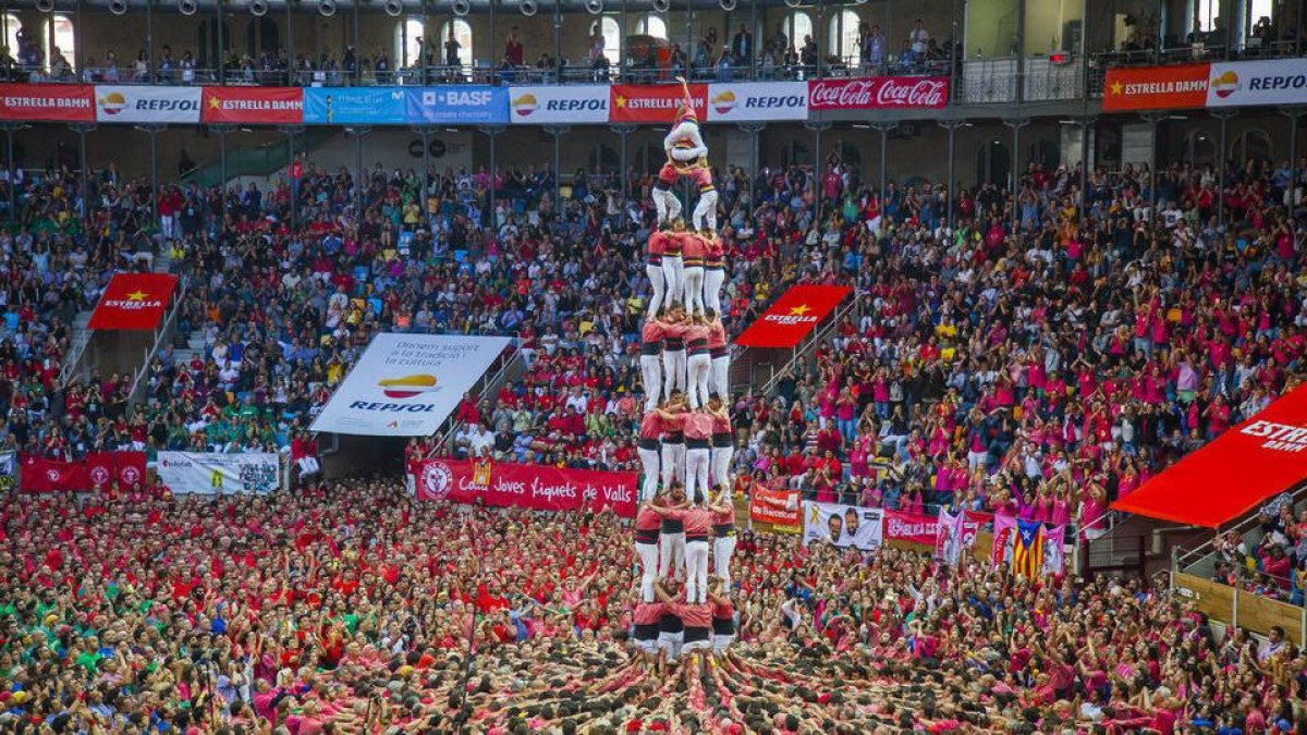 Imagen de archivo de una edición anterior del Concurs de Castells.