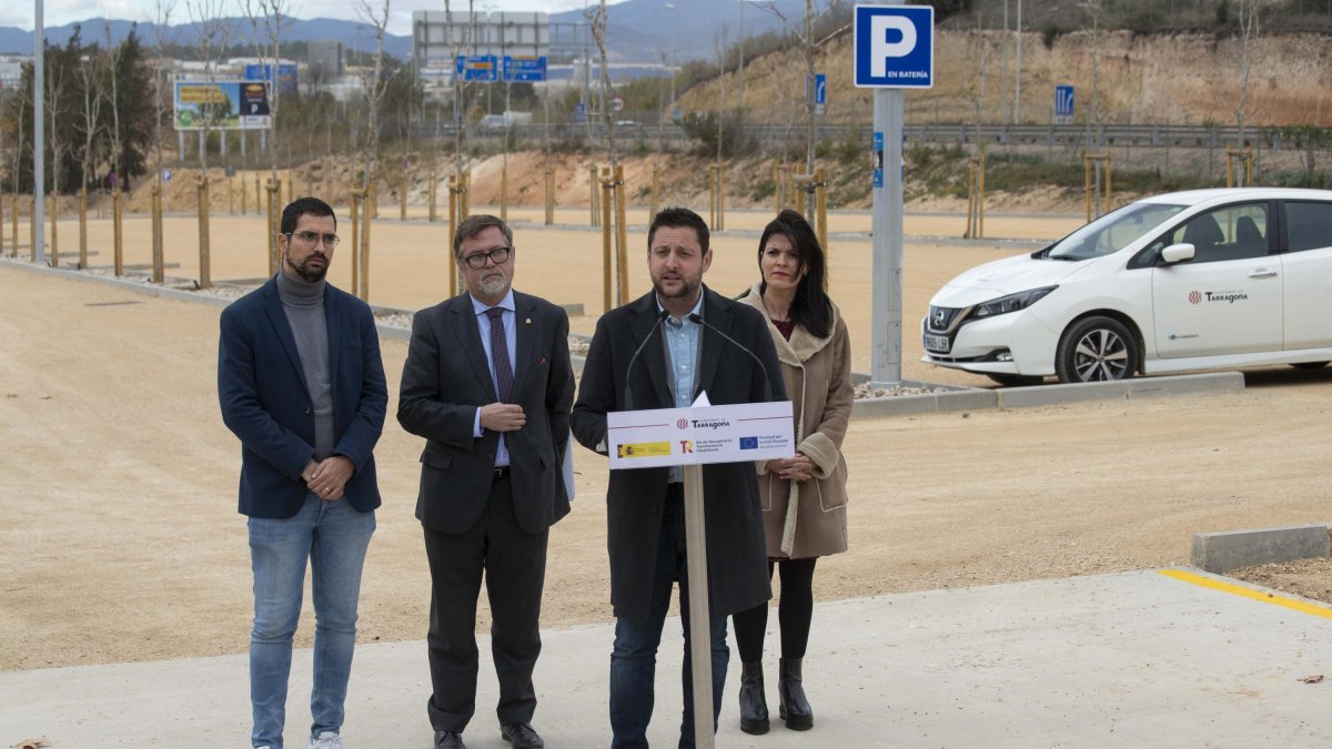 Imagen de la inauguración del parking disuasivo Guillem Oliver.