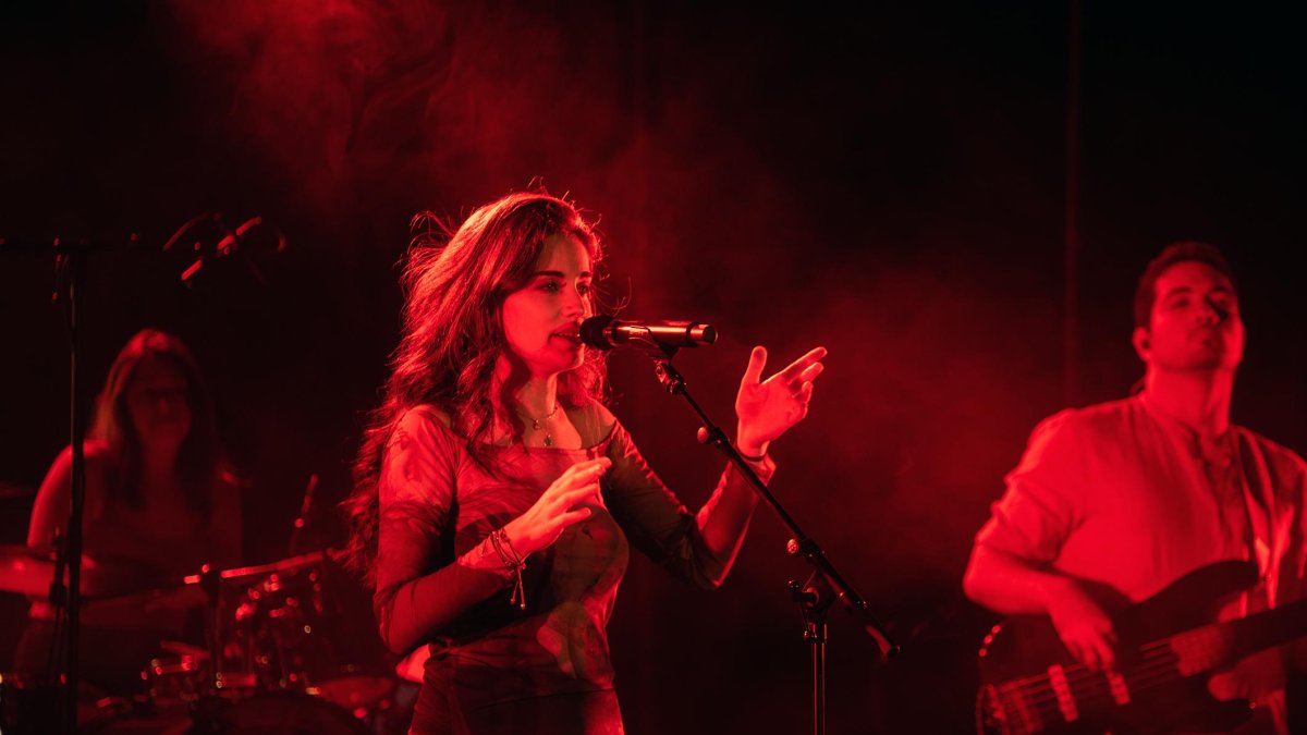 Imatge del concert de Mariona Escoda a la Pobla.