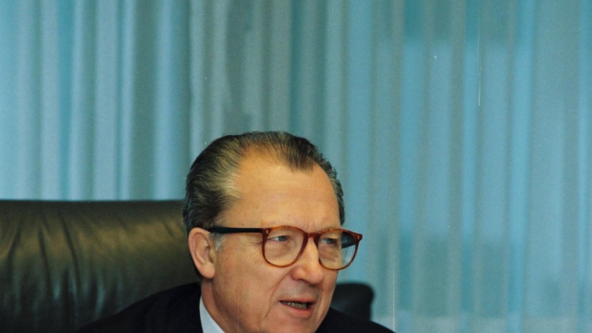 Imagen del expresidente de la Comisión Europea Jacques Delors.