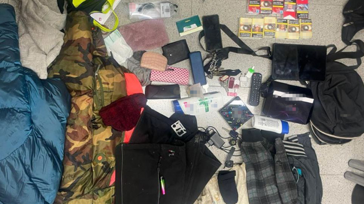 Material Intervenido a los ladrones.