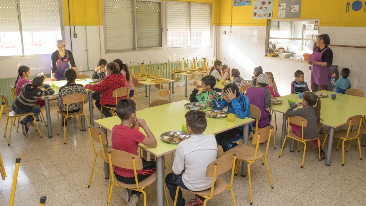 Imatge d'arxiu del menjador escolar de Constantí