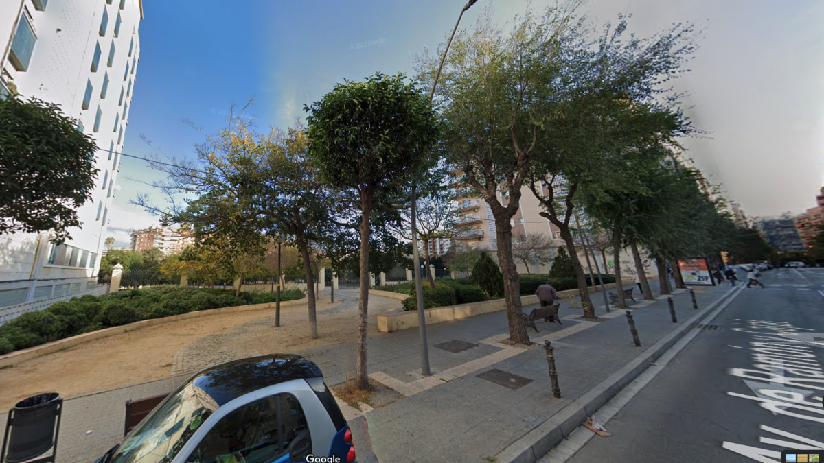 Los árboles dañados se encuentran a la altura de la entrada en el Parque de la Ciudad.