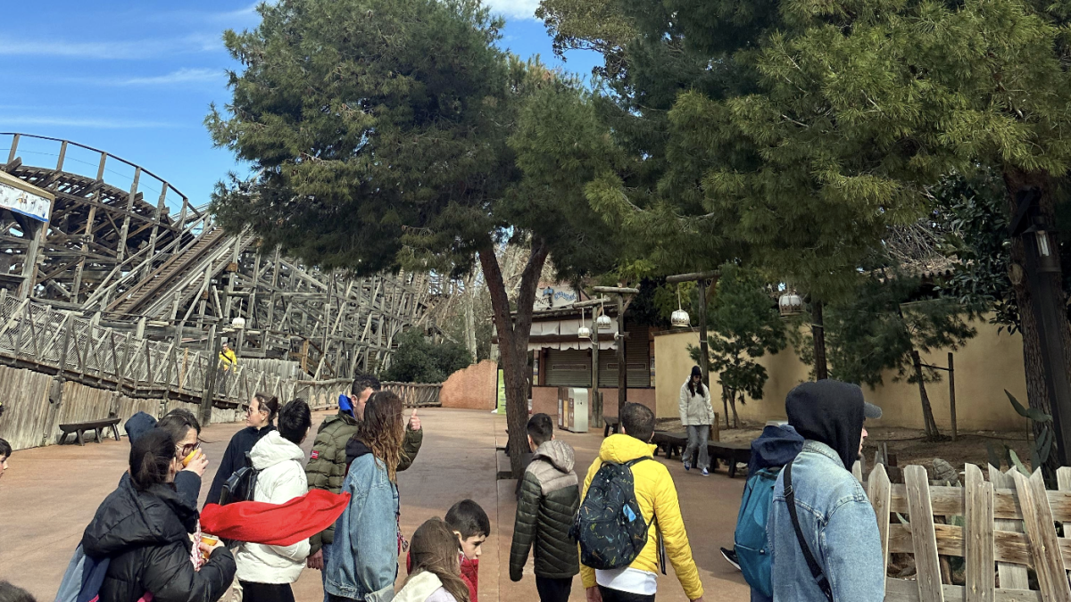 Imatge de l’atracció Tomahawk de PortAventura, el dia de l’accident, el passat 11 de febrer al matí.
