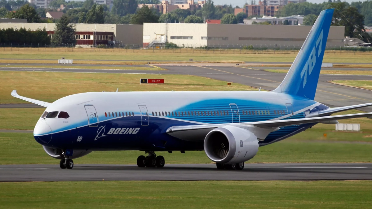 Imatge d’un Boeing 787.