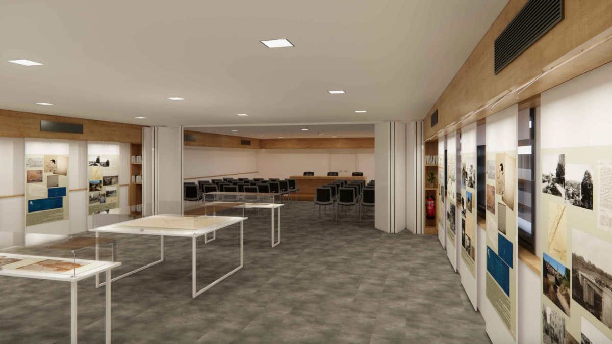 Maqueta de com lluirà l’interior de l’Arxiu Històric després de les intervencions.