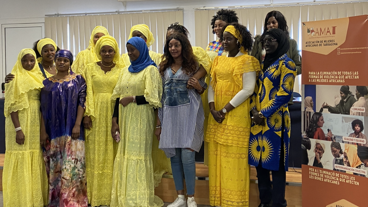 Miembros de La Asociación de Mujeres Africanas de Tarragona.