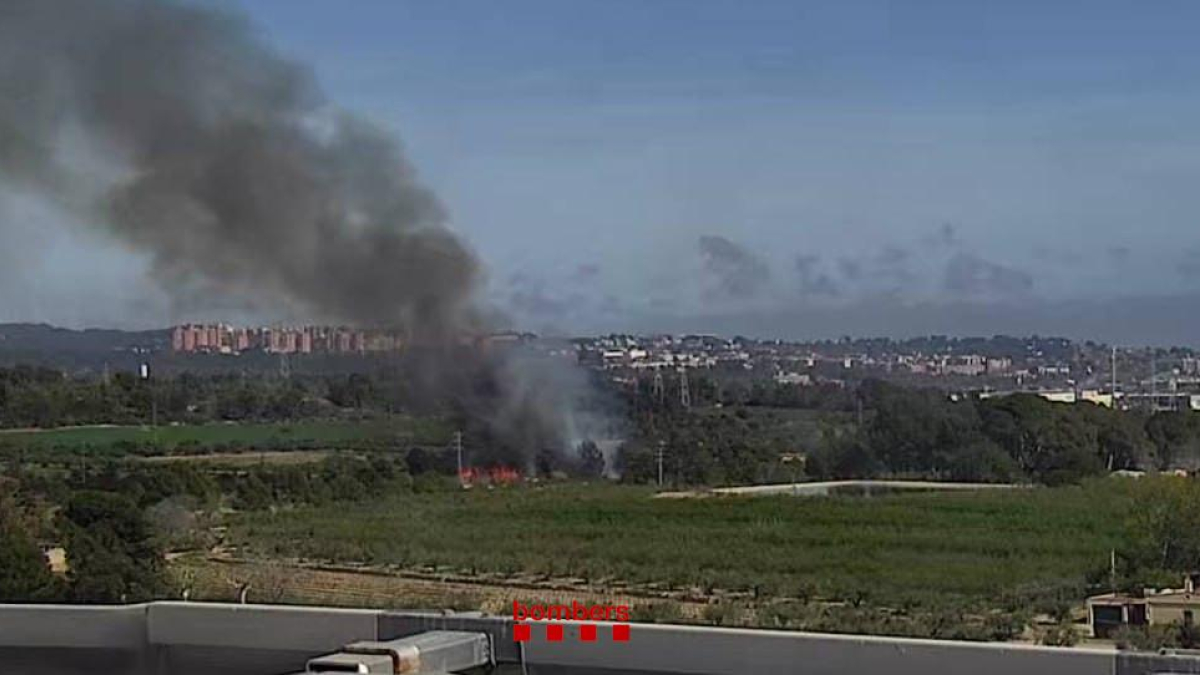 Imatge de l'incendi.