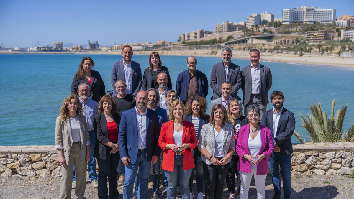 Los miembros de la lista de ERC hicieron su presentación en el Fortí de la Reina.