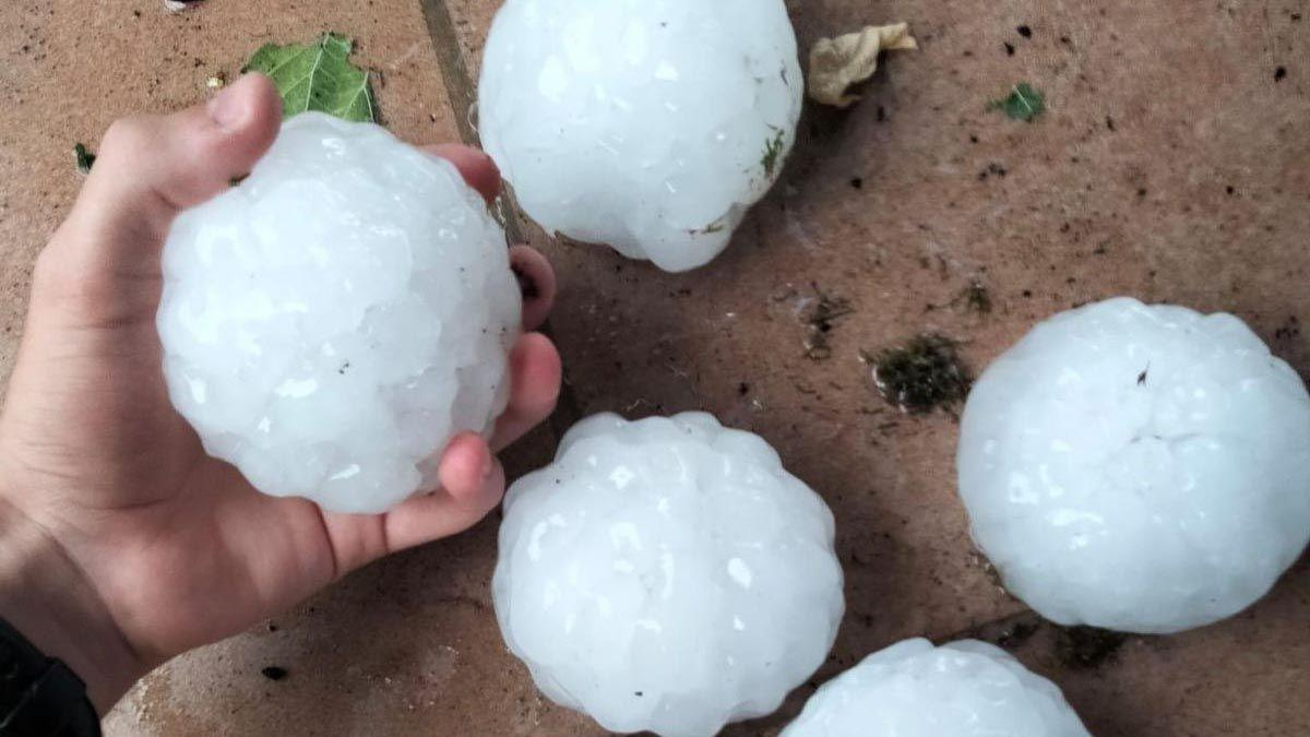 Imagen de granizo.