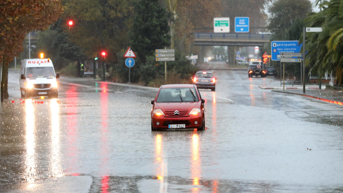 Imatge d'arxiu d'un episodi de pluja a Tarragona.